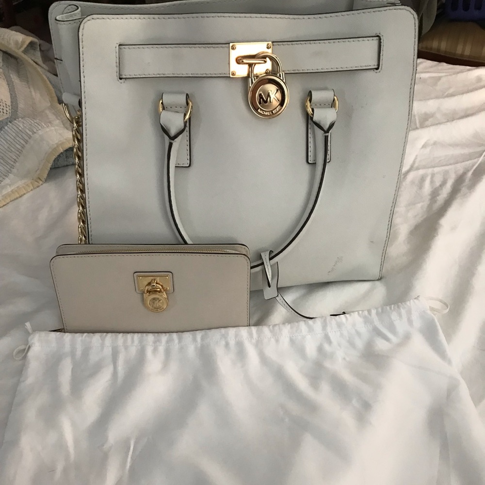 Michael Kors Hamilton bag and wallet.